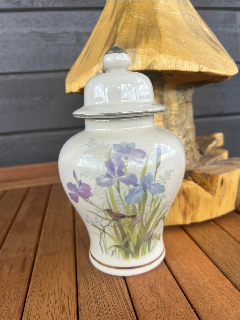 vintage Otagiri Japan Mid Century lidded ginger jar